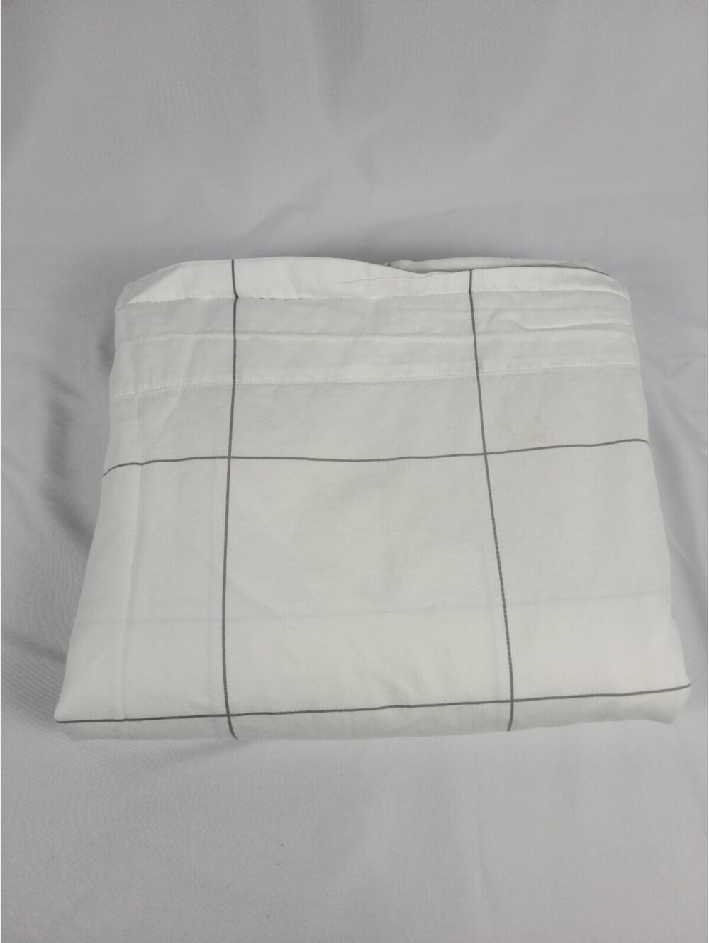 Brooklinen Checkered Flat Sheet King 100% Egyptian Cotton